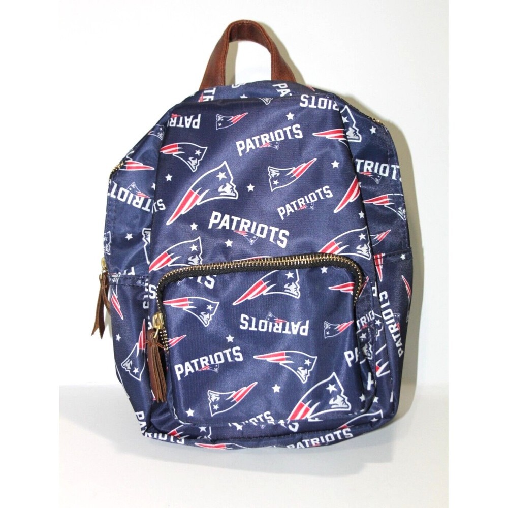 Foco NFL Football New England Patriots Mini Sport Backpack Purse Blue Adjustable